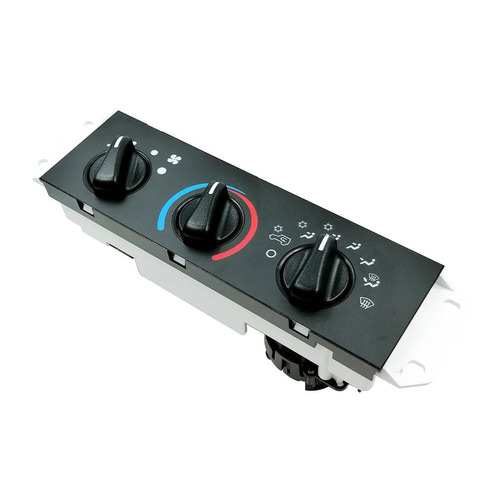 Black automotive air conditioning control panel for 2005-2006 Jeep Wrangler dashboard