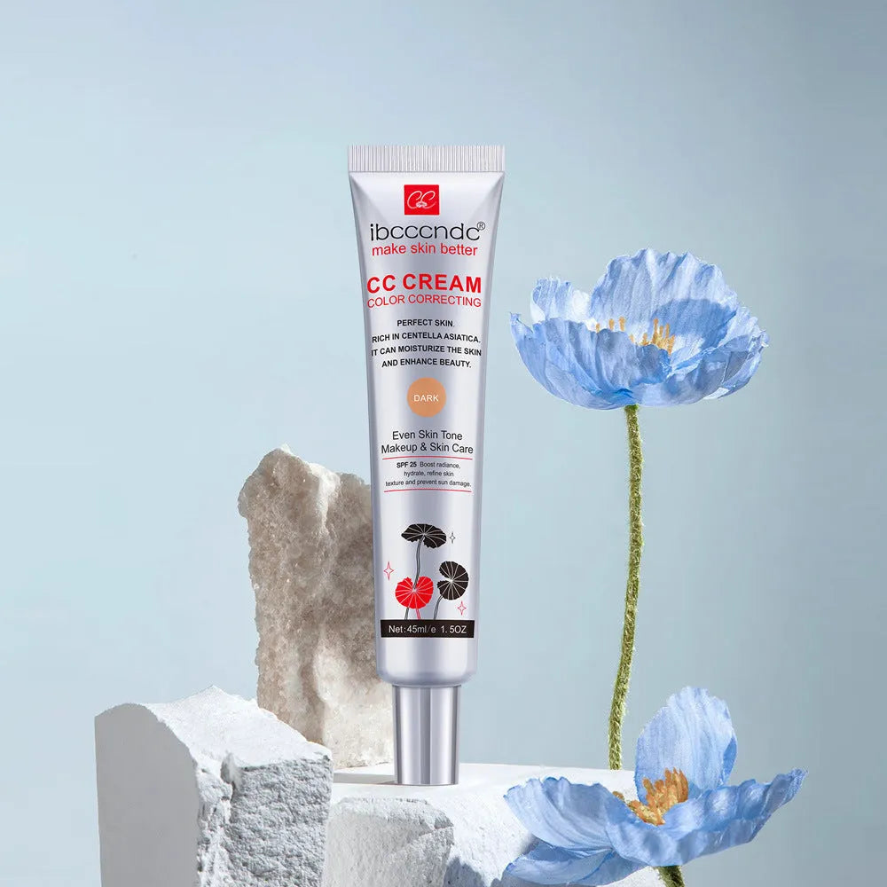 Erborian CC Cream tube in dark and light shades for colour correcting makeup