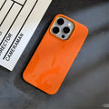 Magnetic drop-resistant phone case in imitation leather for iPhone 12-15 series, dark purple colour, shockproof and anti-fingerprint