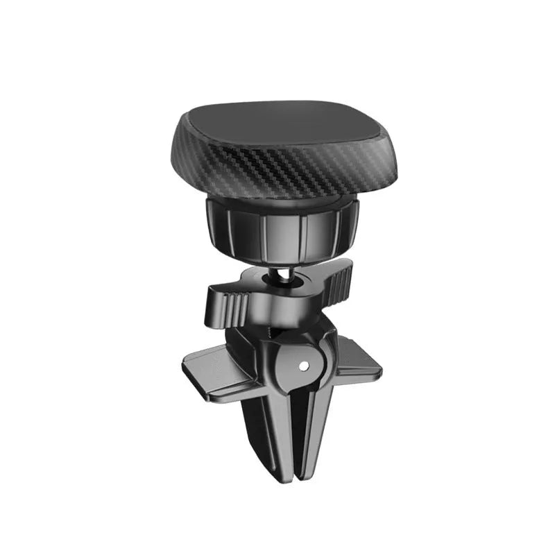 Black car air vent magnetic phone holder with adjustable mounting bracket