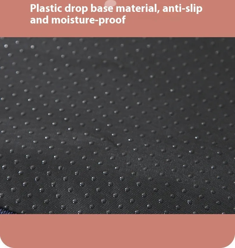 Removable cover memory foam dog mat in brown, shown in a 100x75cm size.