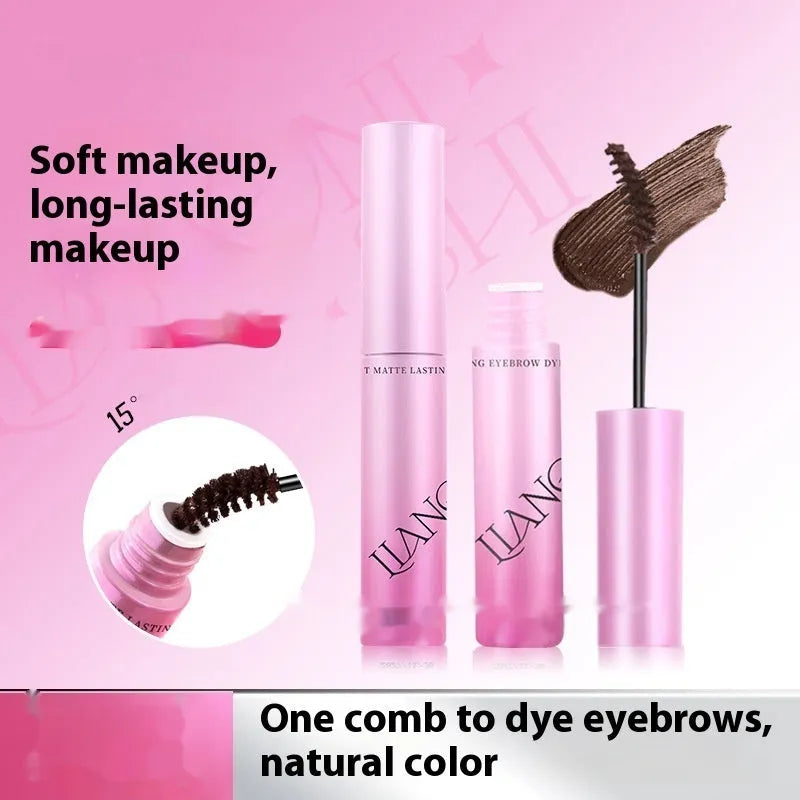 Long-lasting Velvet Eyebrow Cream compact in one of four shades: grey, brown, black, or brown, 4.5g net content.