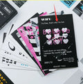 Two creative postcard designs with printed blessing messages in fresh style greeting card set