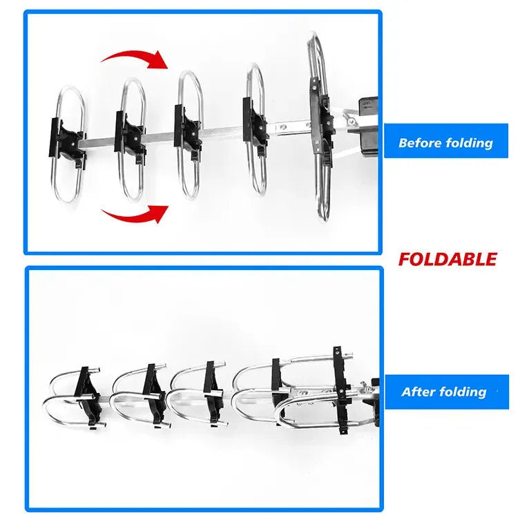 GR-1002 rotatable outdoor digital television antenna with high gain for UHF signal reception