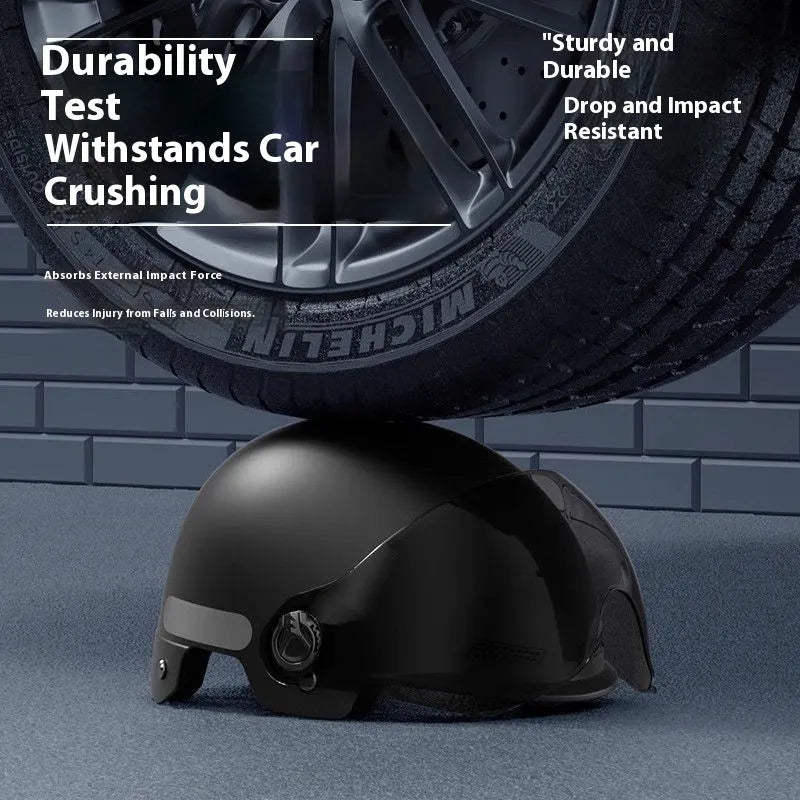 3C certified polypropylene motorcycle helmet for adults, shown in available colours like ice crystal grey and obsidian black.