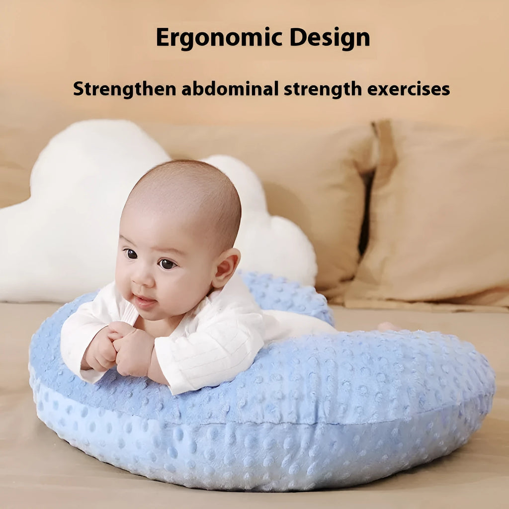 Split-resistant nursing pillow in grey pillowcase colour for feeding support
