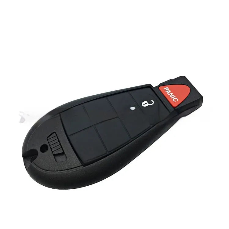 Dodge Chrysler remote car key fob replacement plastic shell case, ABS brass material, 85mm by 42mm by 15mm.