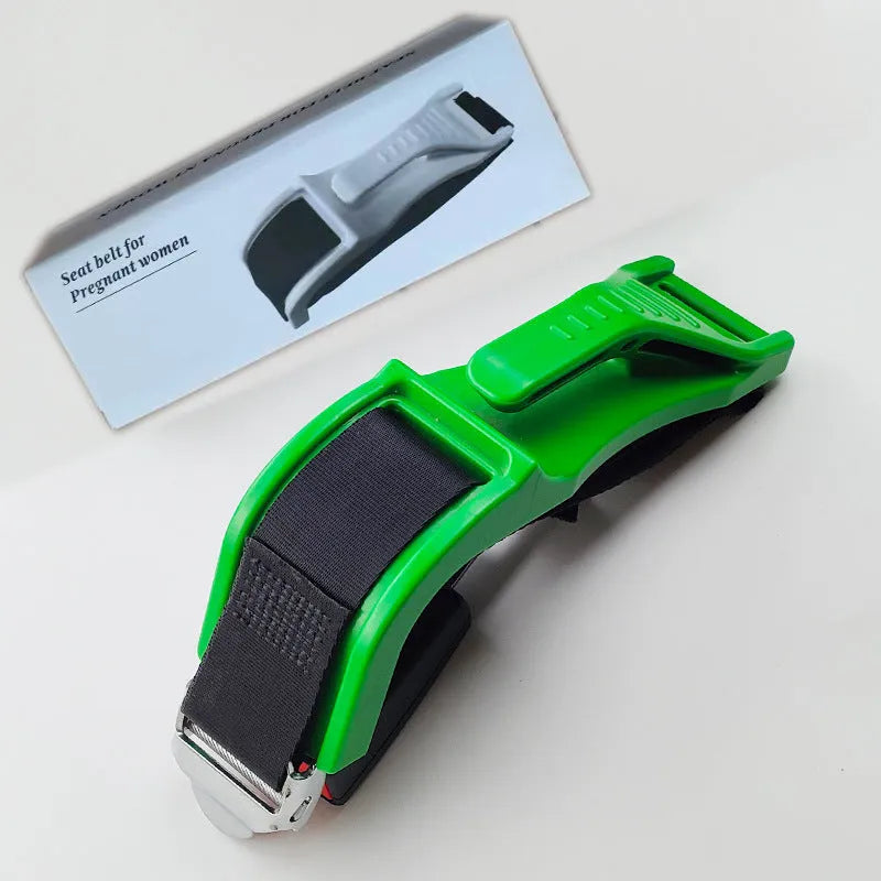 Black ABS polyester pregnant women's safety belt anti-strangulation device with metal buckle