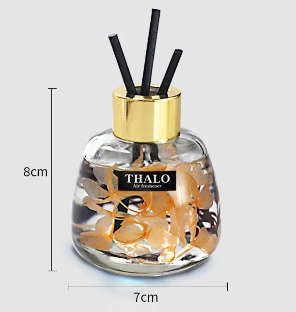 Glass bottle car perfume ornament with loose incense for automotive aromatherapy decoration