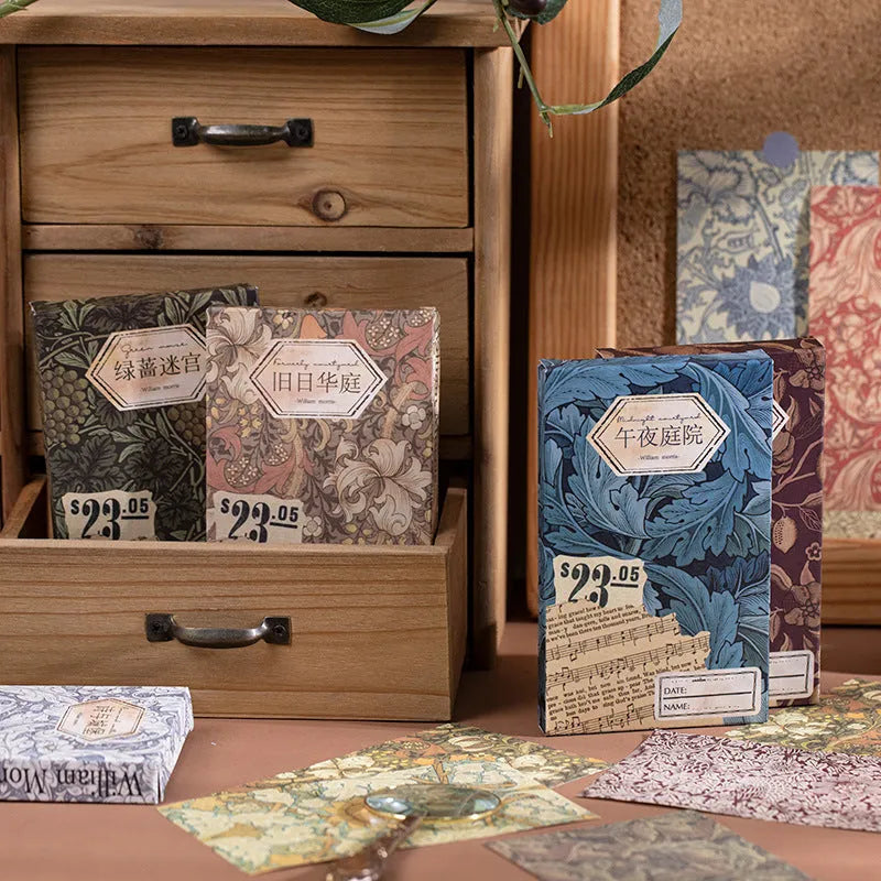 Retro decorative paper set 60 sheets special paper cambric paper 8x13cm five colour options