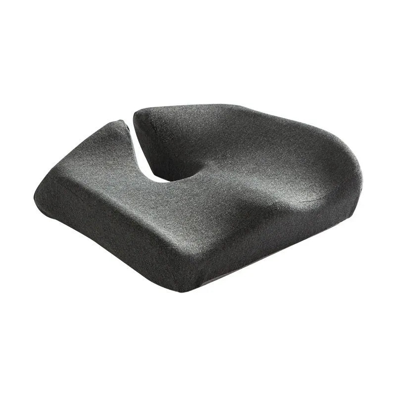 Memory foam office chair cushion with waist support in grey colour