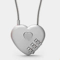 Peach heart shaped wire rope lock in various colours with different steel cable lengths for securing bicycle helmets