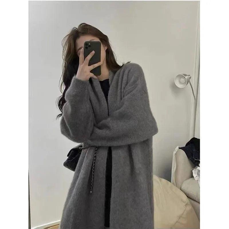 Women's Ice Silk sleeveless shoulder strap cardigan coat in beige, black, gray, khaki gray, and pink