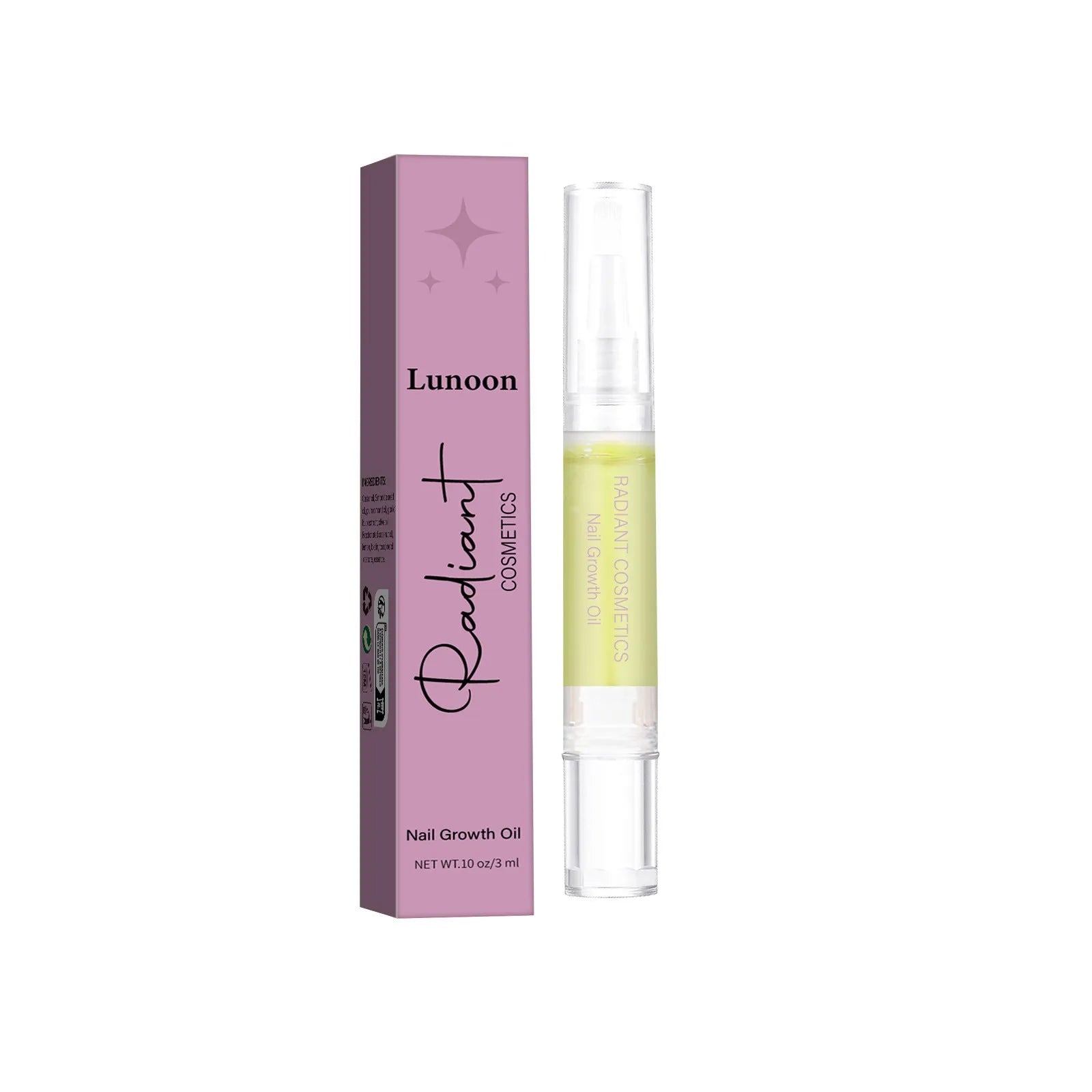 3ml nail growth treatment oil bottle for promoting healthy nails with wash-free application