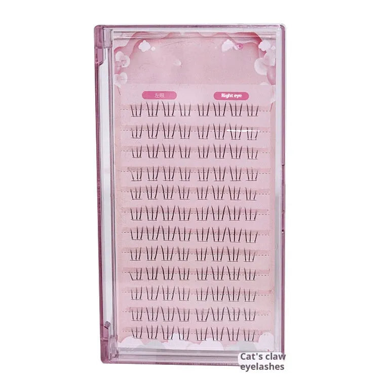 Kitten's Paw Lower Eyelashes with 12 row segmented design and pointed tail style