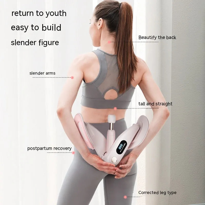 Pelvic floor muscle trainer device with counting function in gray colour
