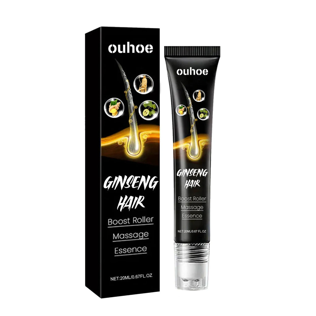 Ginseng gentle moisturizing scalp hair massage ball essence in 20ml bottle