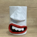 American style resin tissue box holder desktop ornament measuring 8.5cm by 14.6cm