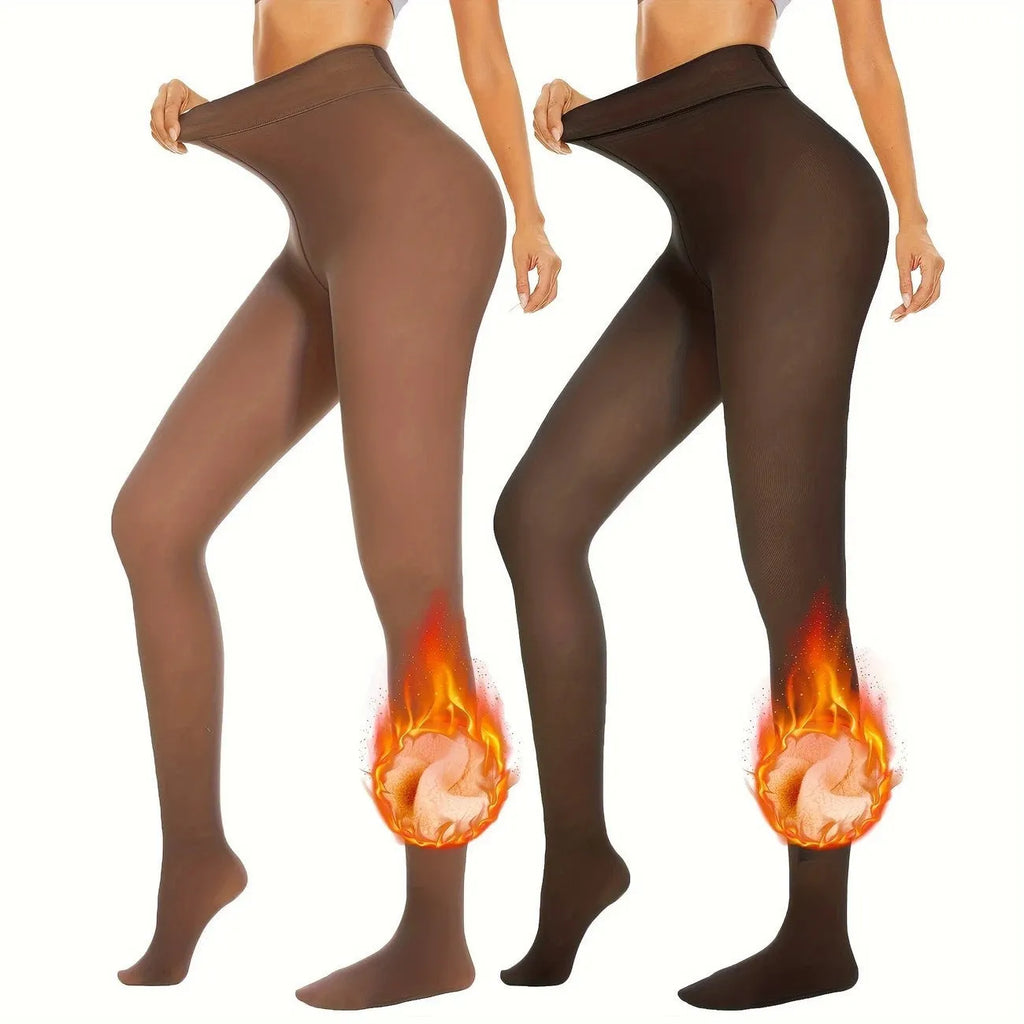 Women's anti-snagging thermal leggings in multiple styles with wool lining thickness options