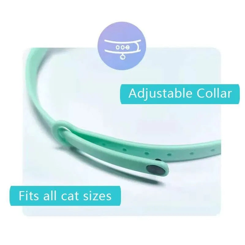 Smart USB charging laser cat collar with monochrome pattern and graphic colour