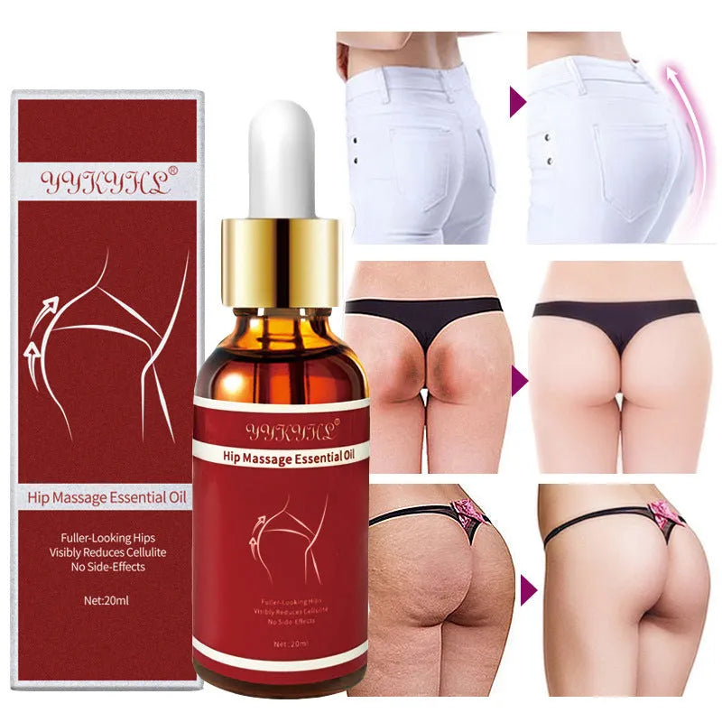 Sculpting butt lifting massage oil with grapeseed oil in a 20ml bottle