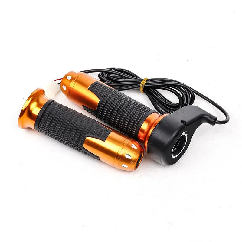 Plastic three-wheel electric car accelerator handle with three-speed rotating mechanism