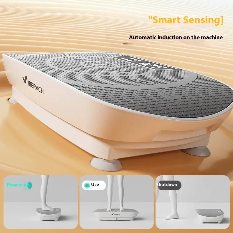 Portable grey smart power plate with Bluetooth connectivity measuring 58cm wide