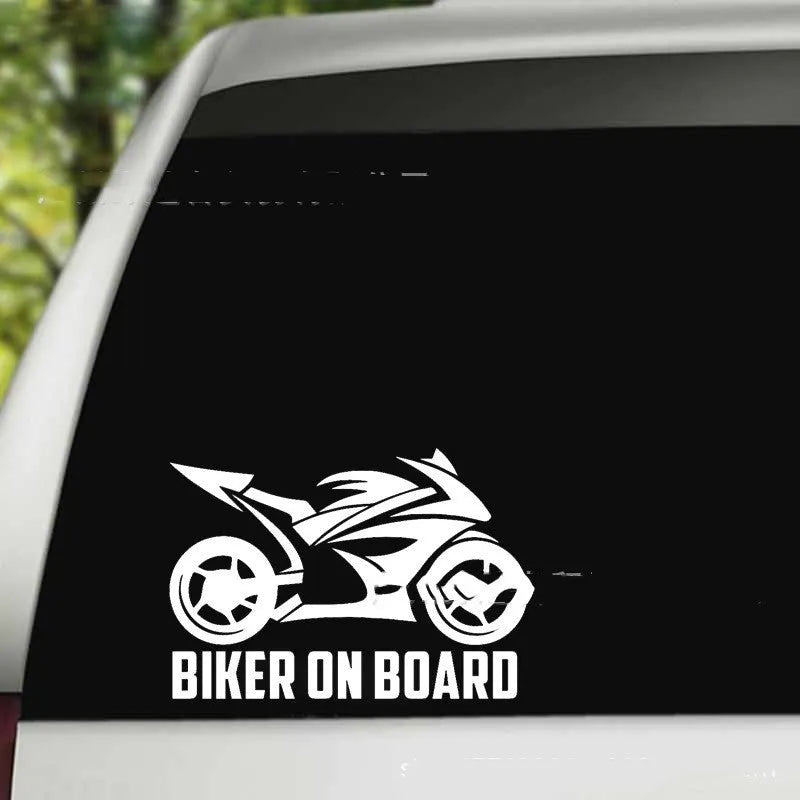 Reflective motorcycle sticker on PET material in various colours and sizes