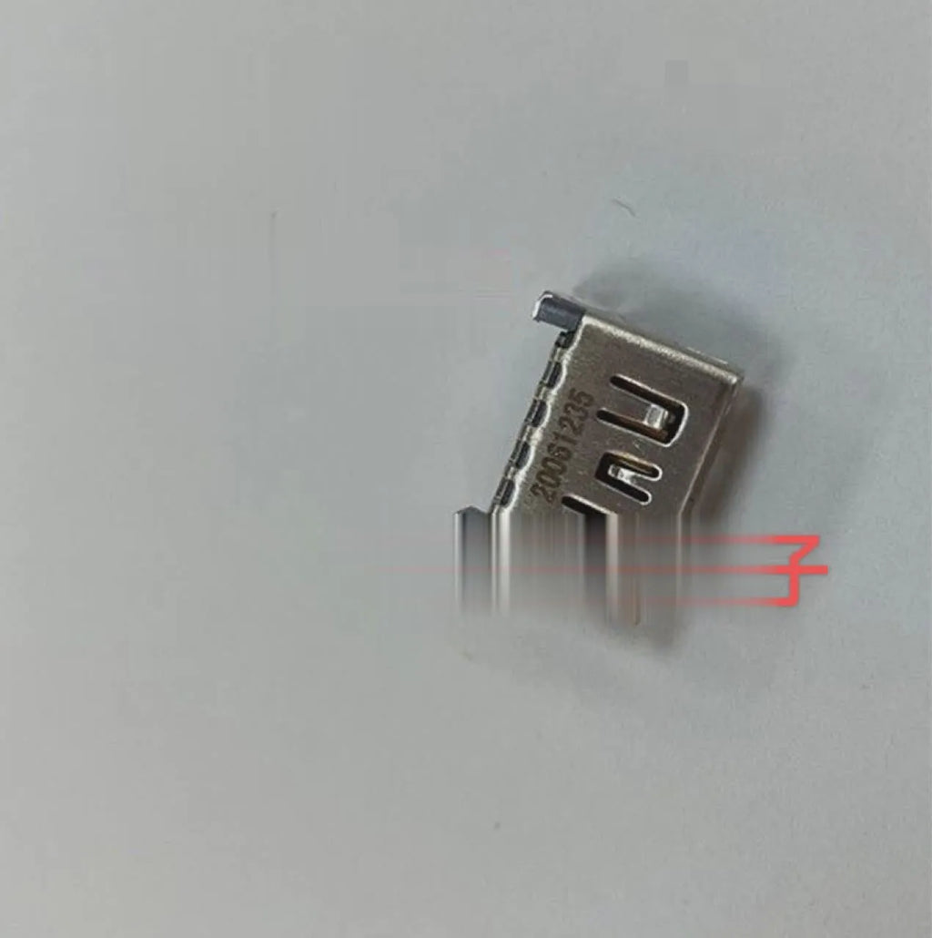 Silver HDMI host interface socket adapter for gaming console connectivity