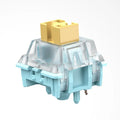 Pack of 36 Sea Salt Lemon PRO Mute coloured mechanical keyboard switches.