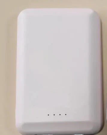 Magnetic wireless power bank with 5000mAh battery in choice of five colours