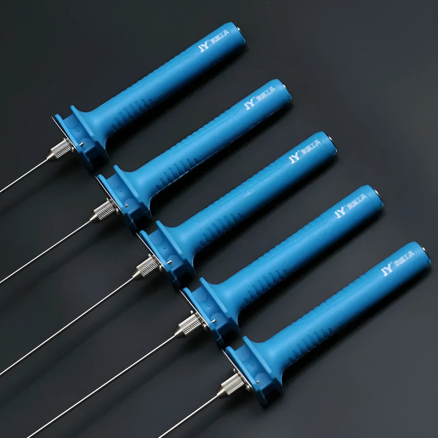Blue electric heating cutter pen with plastic handle for cutting foam polystyrene boards