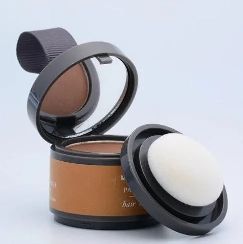 Hairline repairing shadow powder net content 3, light yellow and dark brown colours, natural soft finish