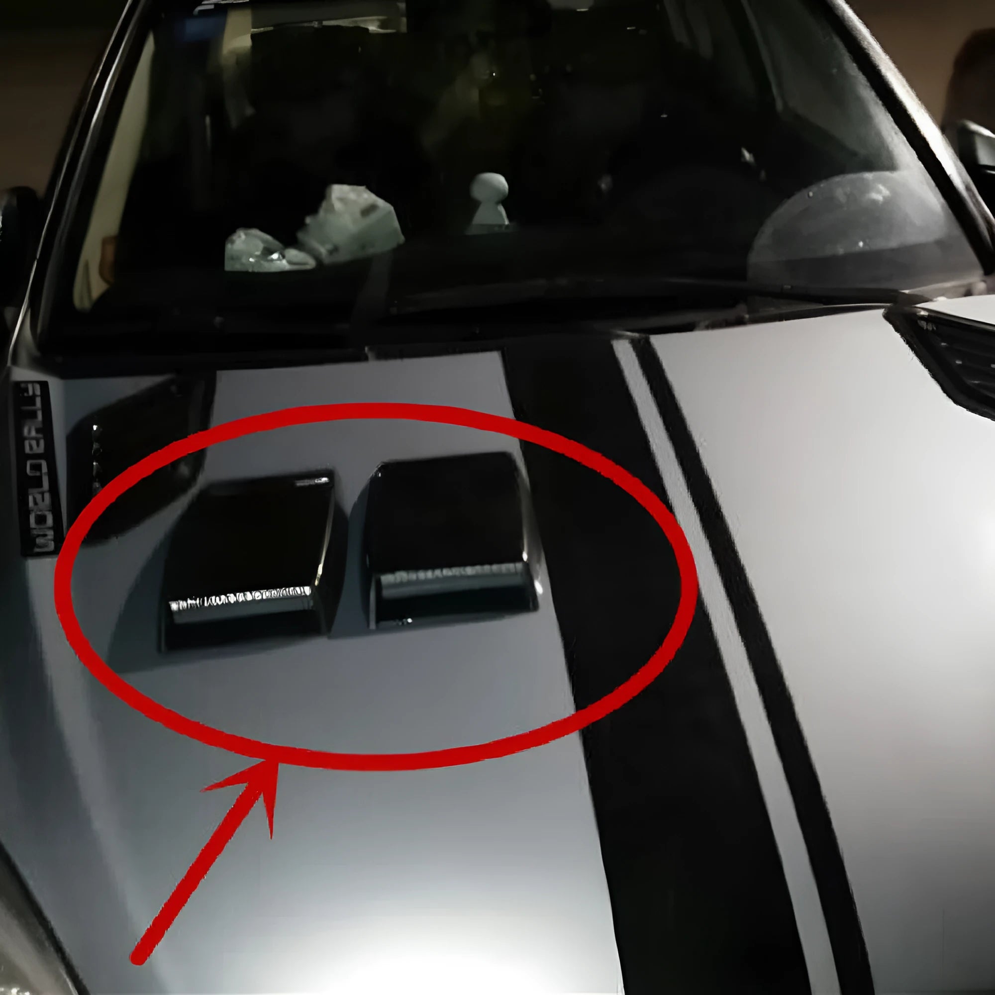 Car decoration vent in black silver or white ABS plastic with 260mm bottom length for vehicle exterior styling