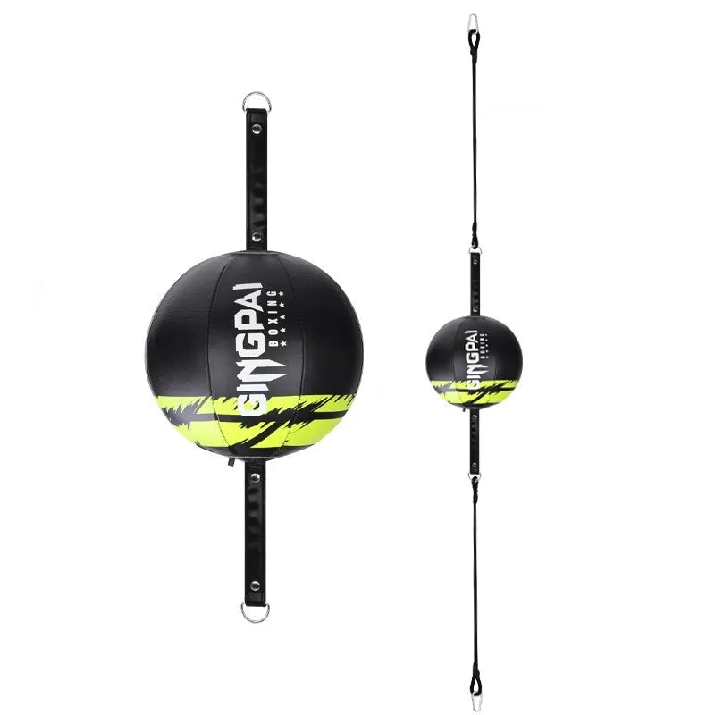 Black hanging boxing speed ball made from PU material for reaction training