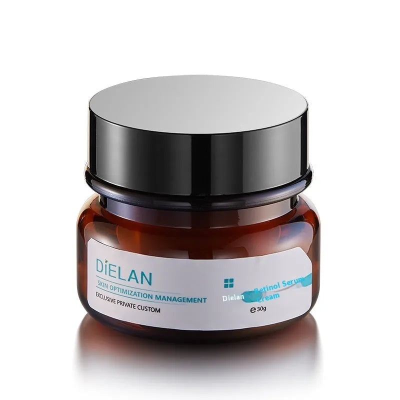 Retinol Cream anti-ageing face moisturiser 30ml pot with squalane and sodium hyaluronate for normal oily dry combination skin