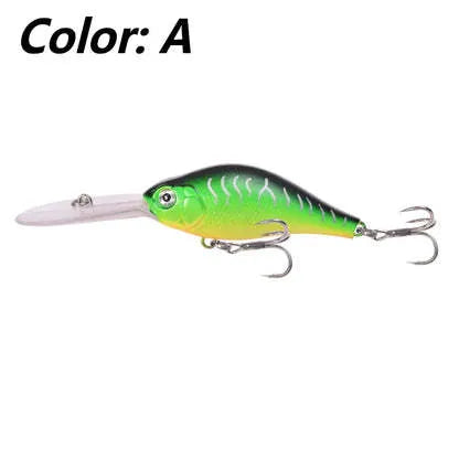 10.5cm floating rock mino fishing lure with long tongue board in multiple colour options