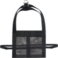 Black calf and large dog weighing sling measuring 35 by 150 centimetres.