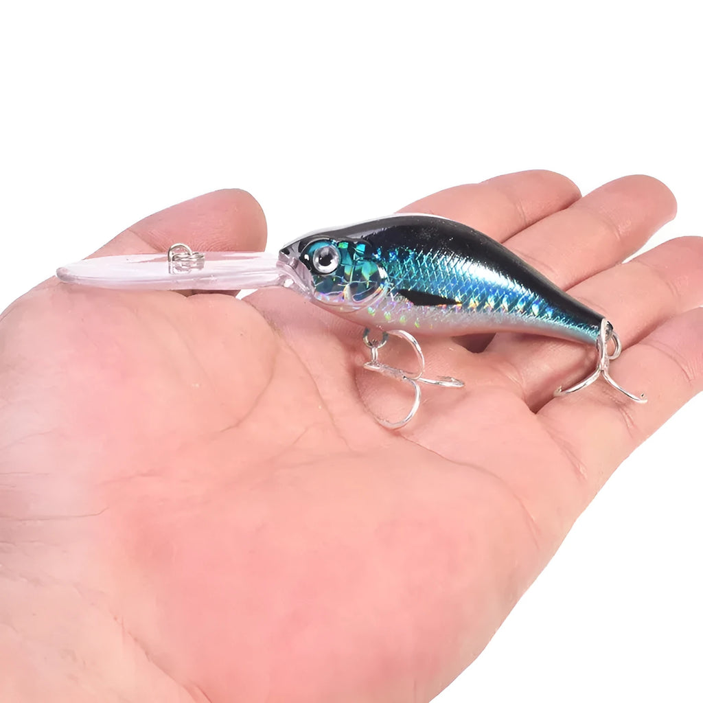 10.5cm floating rock mino fishing lure with long tongue board in multiple colour options