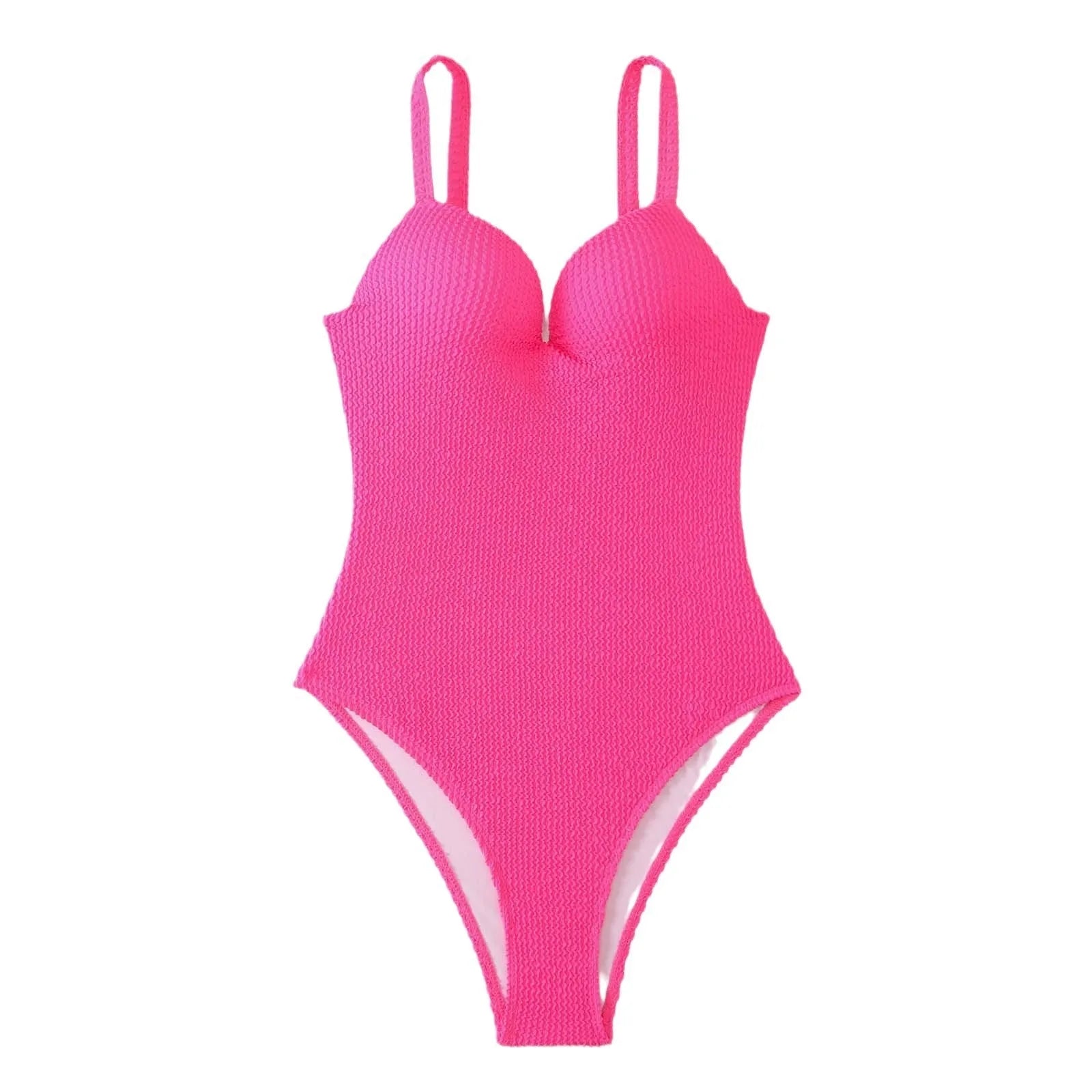 Women's black one-piece swimsuit with sunken stripe design and sleeveless cut on a mannequin.