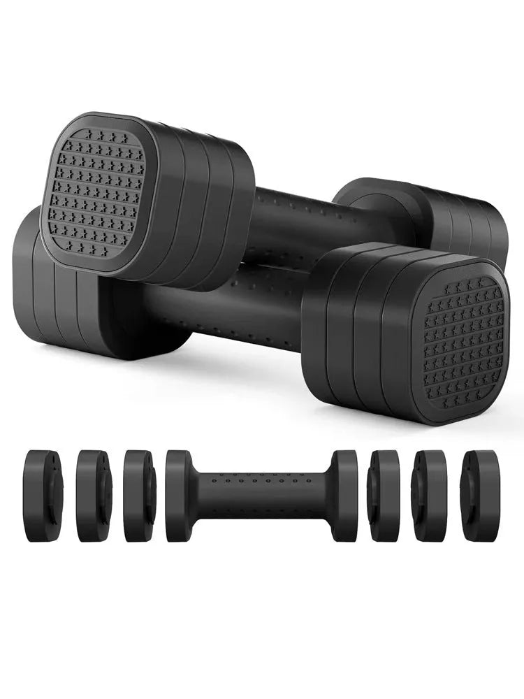 Detachable dumbbell set for women in pink colour with adjustable weight design