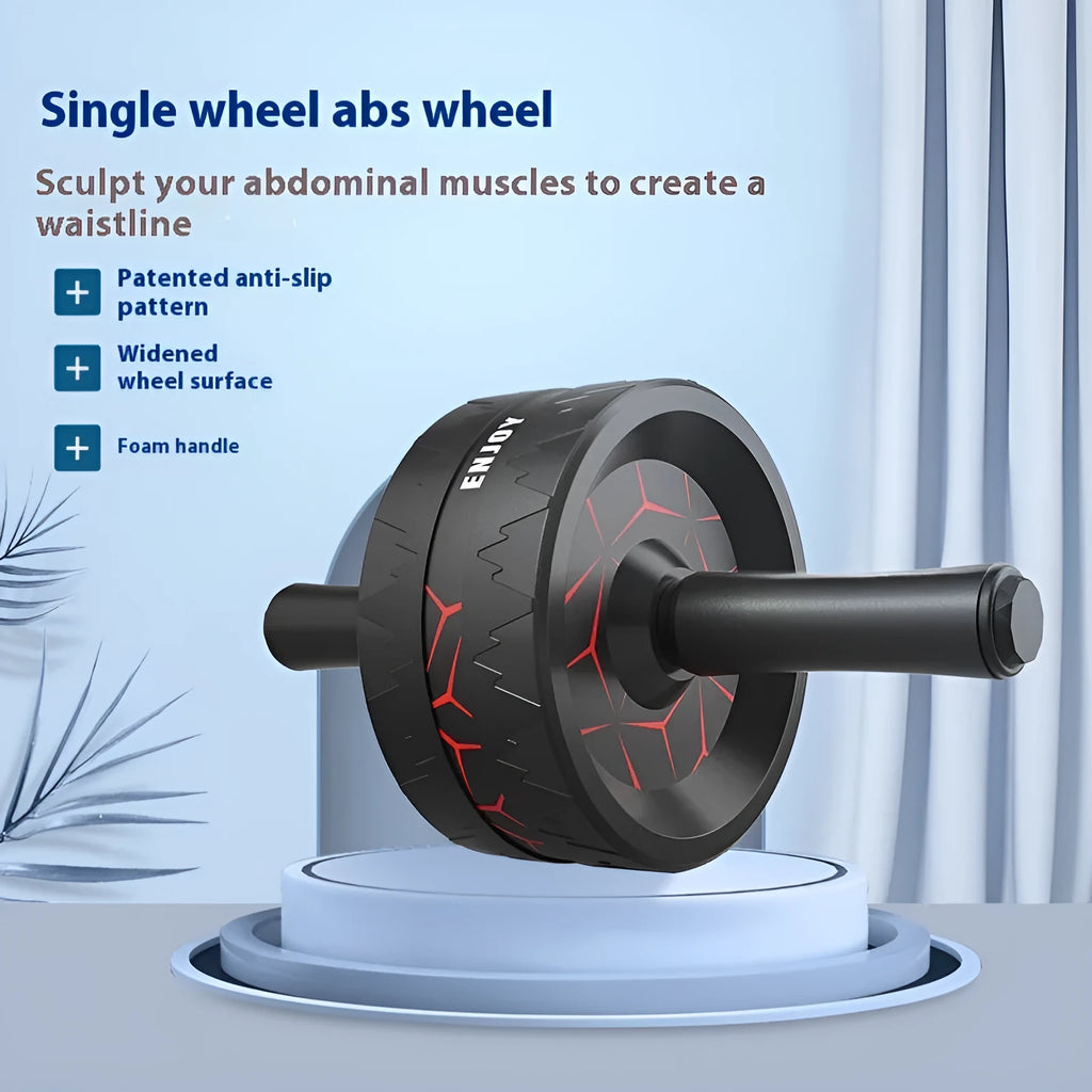 Abdominal wheel fitness equipment in various colours for core muscle training exercises