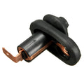 Black universal car interior door light switch with plastic and metal construction