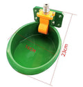 Green plastic water nozzle auto drink bowl for pigs and sheep livestock