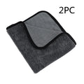 Grey 40x40 centimetre microfiber car wash drying towel for vehicles
