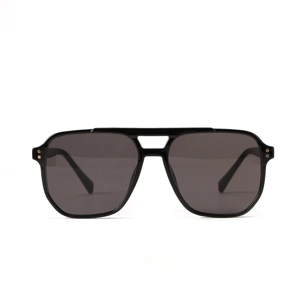 Women's square double beam fashion sunglasses in a choice of six colours with UV400 protection.