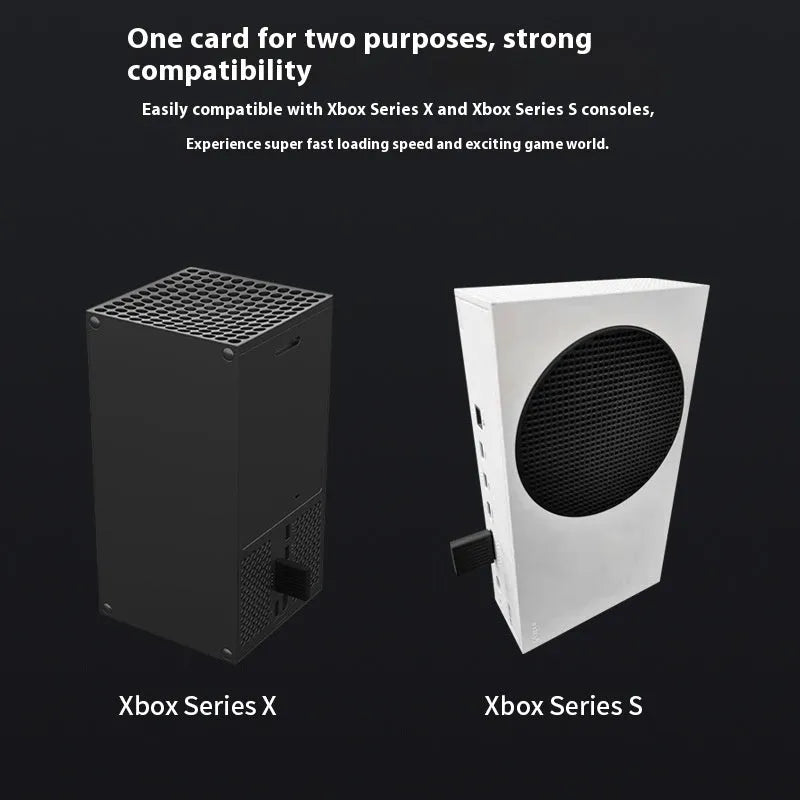 Aluminium alloy Xbox Series XS hard disk switching box with CFexpress to M.2 SSD interface.
