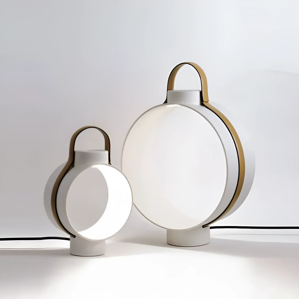 Modern minimalist Nordic table lamp metal holder 30x45cm white colour living room study