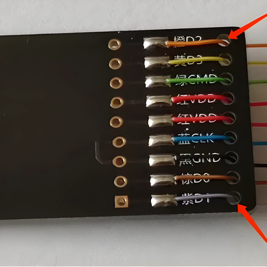 EMMC read write tool for automotive SD card PCB port access on BMW Mercedes Audi Porsche vehicles