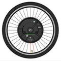 Third generation intelligent micro-power bicycle hub motor wheel for mountain bike electric conversion in black